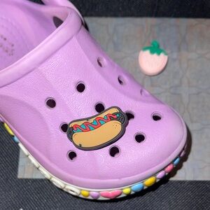 JIBBITZ. 
CROC CHARMS. 
Two Food items! YUM! 
Croc not included.